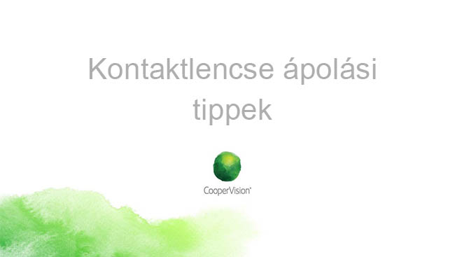 kontaktlencse ápolás
